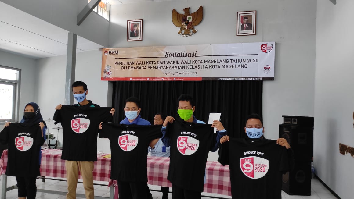 Jelang Pencoblosan, KPU Kota Magelang Sosialisasi Pilkada di Lapas II A Magelang