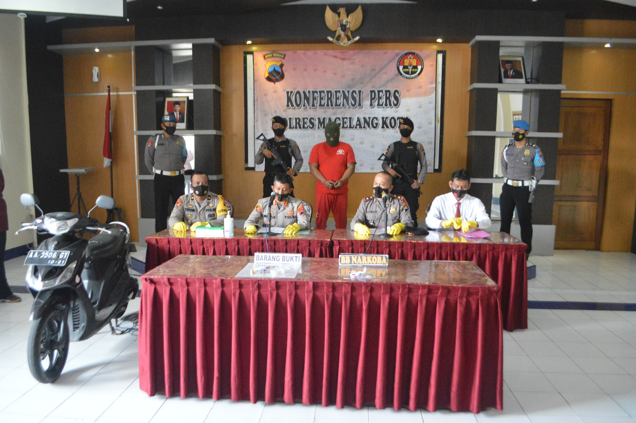 Residivis Narkoba asal Tempuran Magelang Tertangkap Bawa Sabu-Sabu