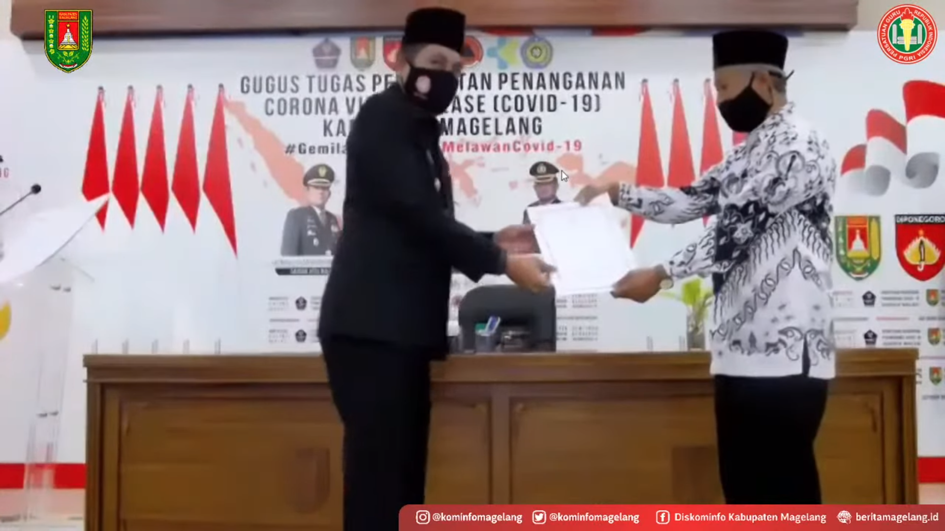 Hari Guru dan HUT PGRI Ke-75 Diperingati Secara Virtual di Magelang