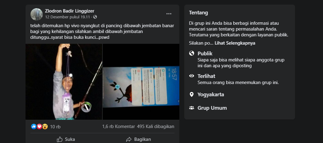 Viral!!! Pria Temukan HP Terbugkus Pelindung saat Mancing di Sungai