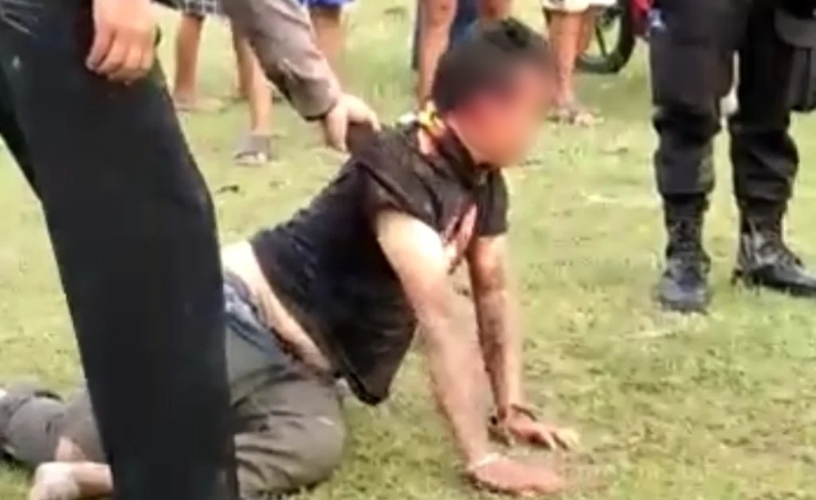 salah satu korban perkelahian massal di Sleman