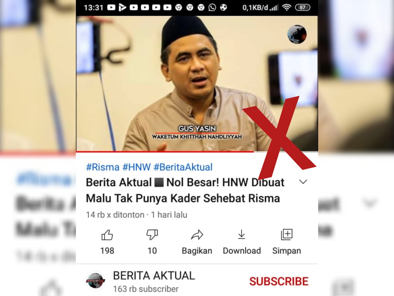 Namanya Dikaitkan Pelaporan Blusukan Mensos Risma, Taj Yasin : Itu Bukan Saya