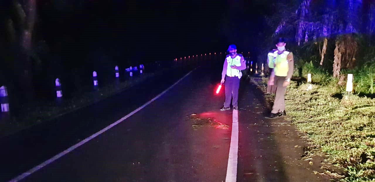 Lokasi kecelakaan sepeda motor di tikungan maut plalar pakis (25/1/2021)-(Foto: istimewa)