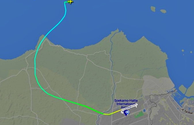 Pesawat Sriwijaya Air Hilang Kontak