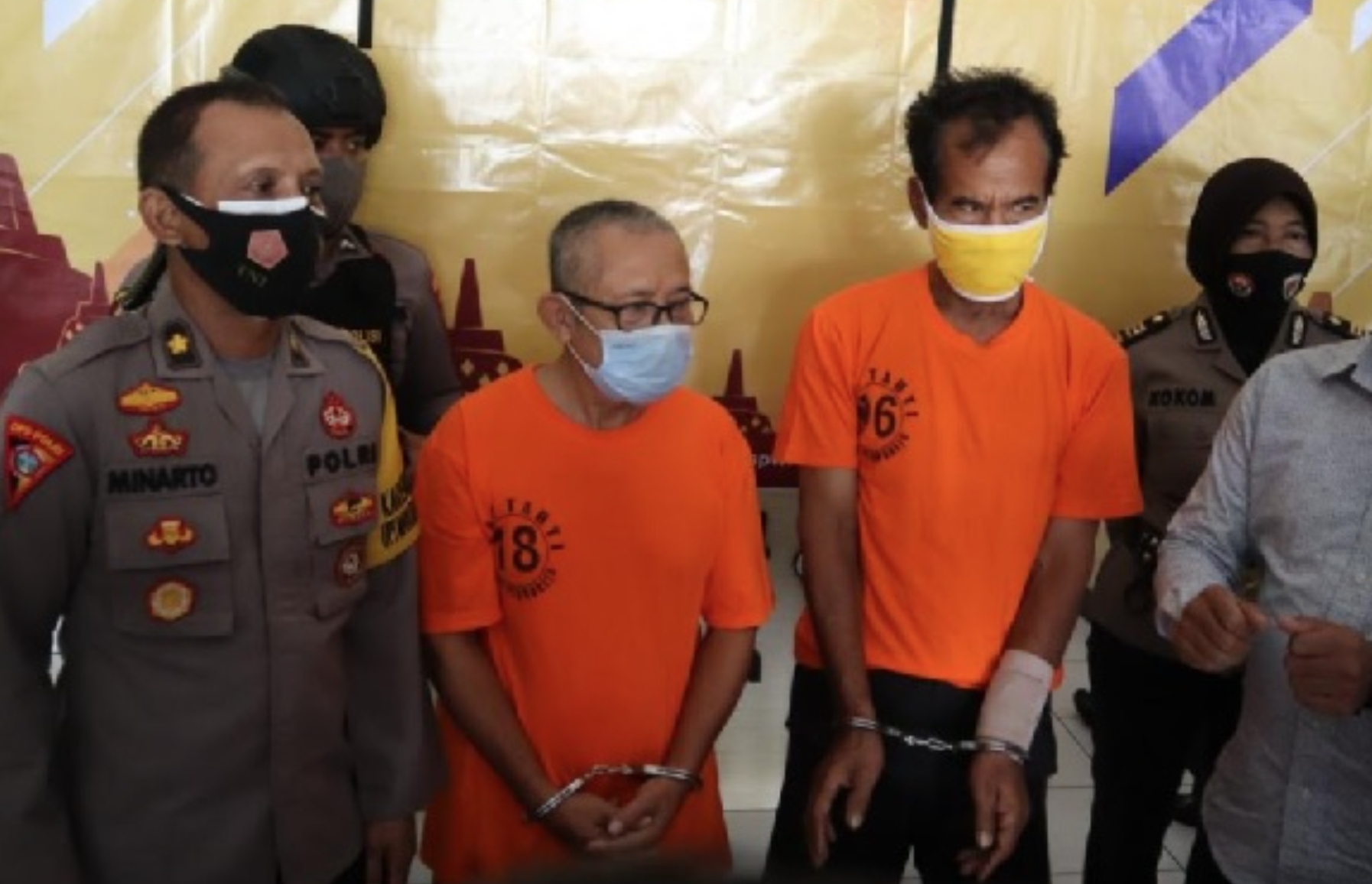 EDAR UPAL: FAD dan SUK saat diamankan polisi. (foto: istimewa)