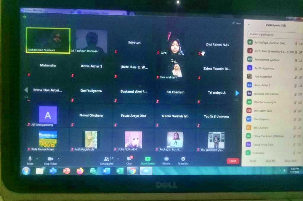 Webinar Conten Kreator Dakwah Oleh UNIMMA