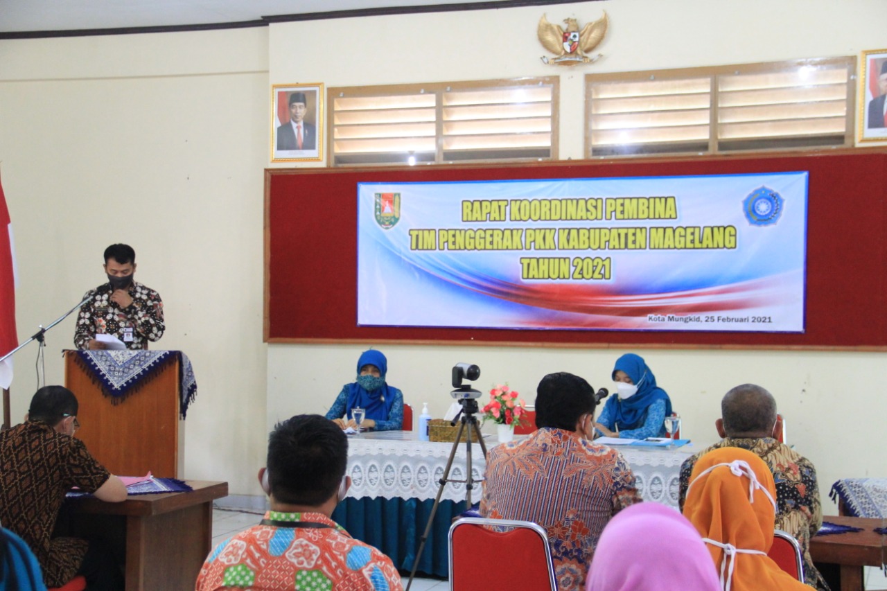 Rakor Tim Penggerak PKK Kabupaten Magelang (25/2/2021)