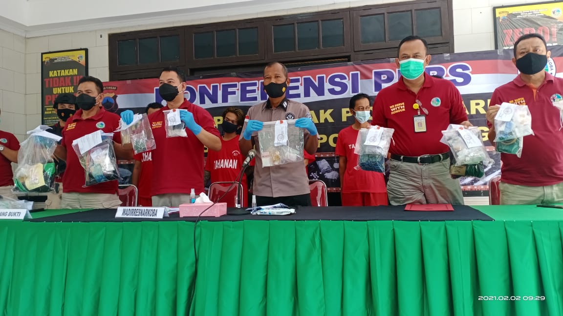 Sepanjang Januari 2021, Ditresnarkoba Polda Jateng Berhasil Mengungkap 185 Kasus