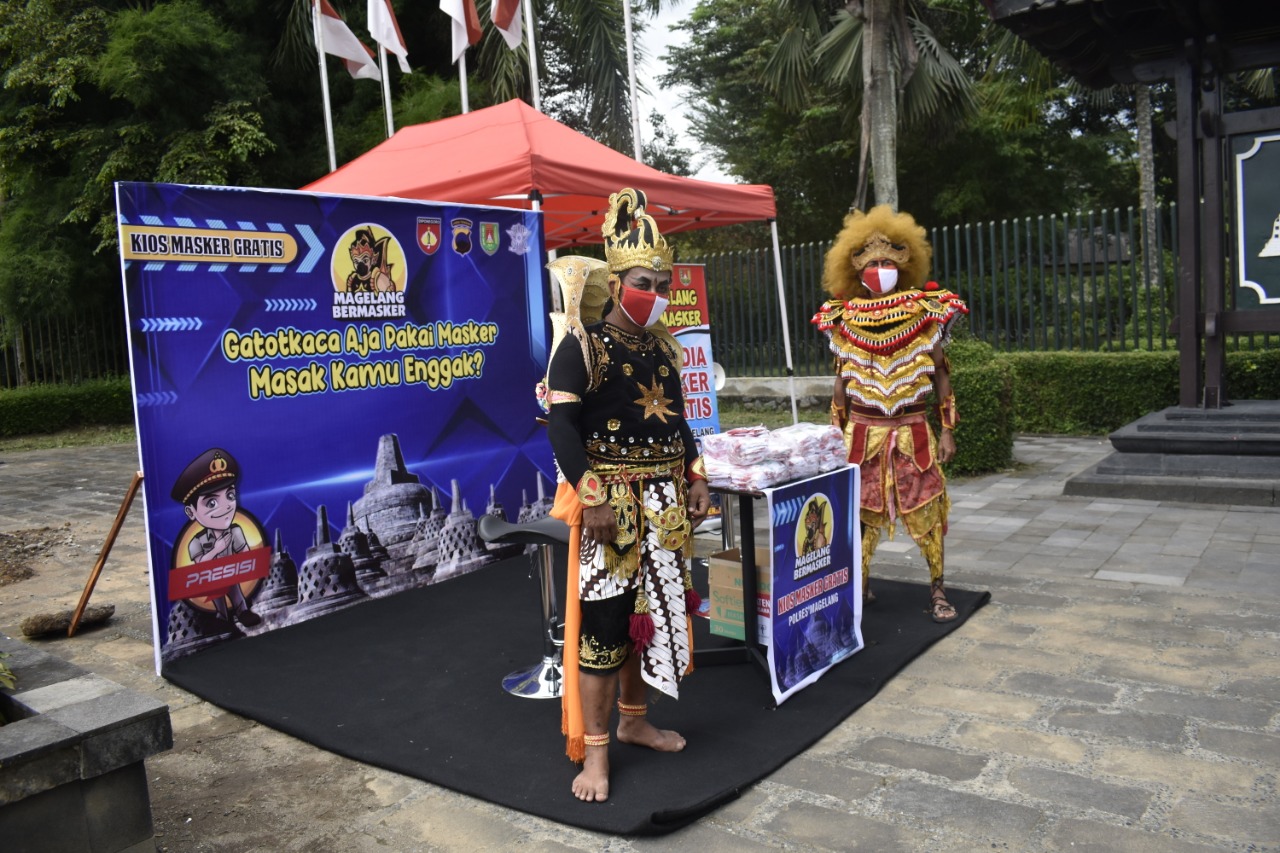 Polres Magelang Gerakkan ‘Magelang Bermasker’