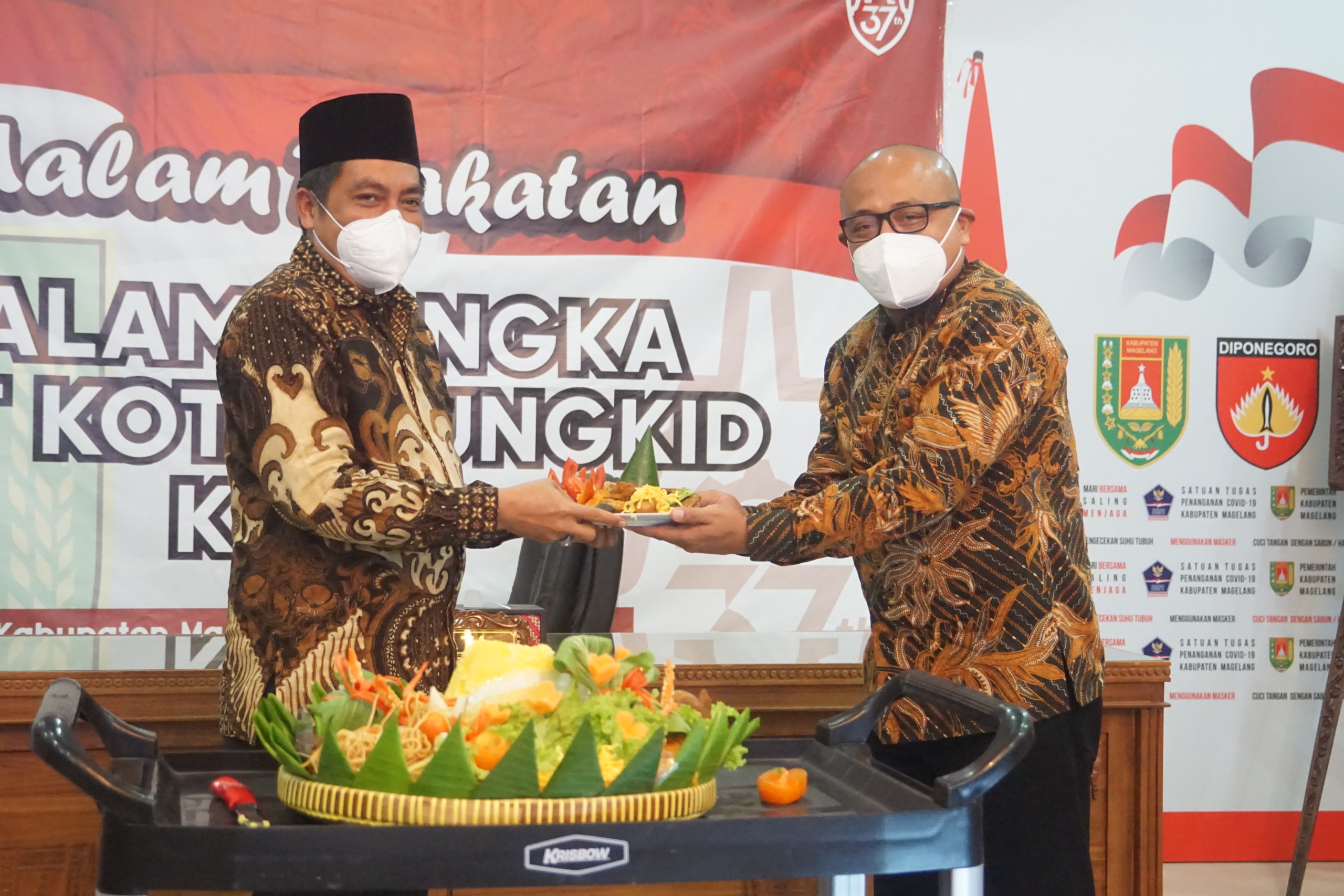 HUT Kota Mungkid Ke-37, Pemkab Magelang Gelar Malam Tirakatan Secara Virtual