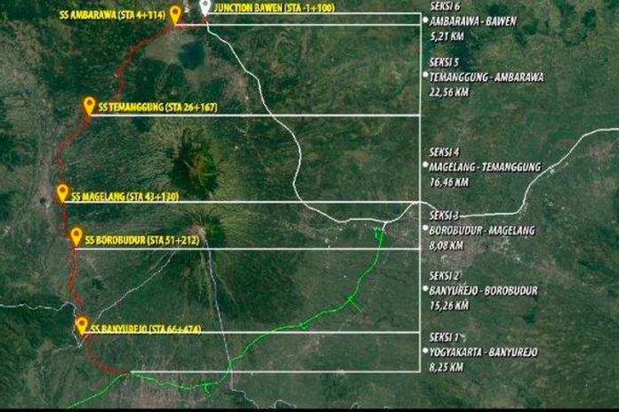 MASTER PLAN: Peta konstruksi jalan tol Jogja-Bawen. (dok istimewa)