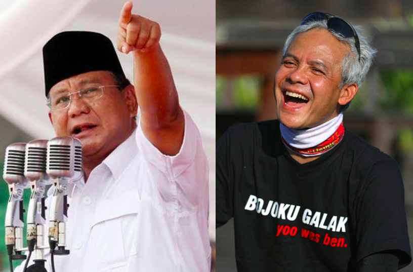 PILPRES 2024: Prabowo Subianto dan Ganjar Pranowo. (kolase: han)