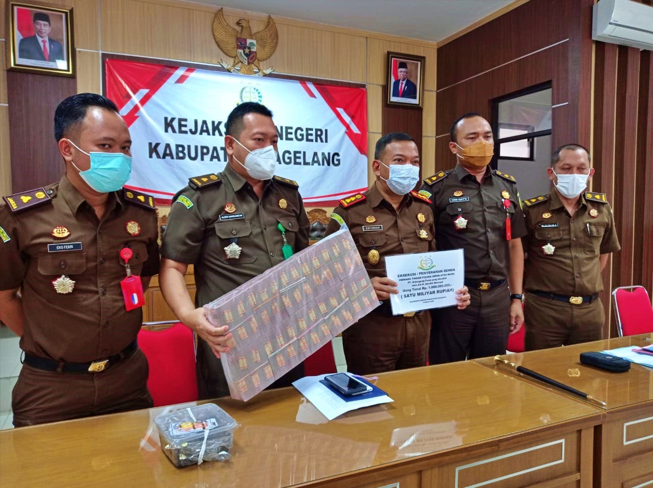 Kejaksaan Negeri Mungkid terima pembayaran denda pidana umum