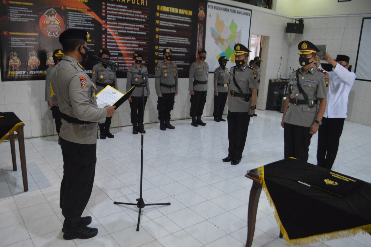 Usai Sertijab, Kompol Sukirman Resmi Jabat Kapolsek Magelang Selatan