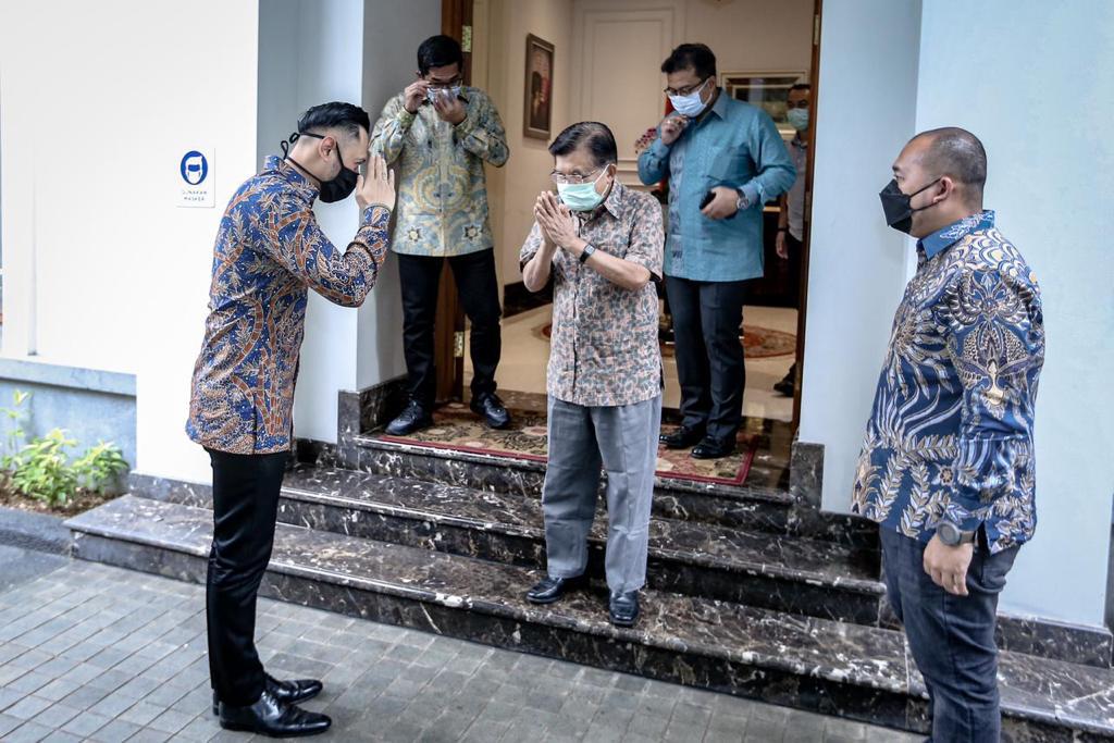 AHY Silaturahmi ke Kediaman Jusuf Kalla, Ini yang Dibahas