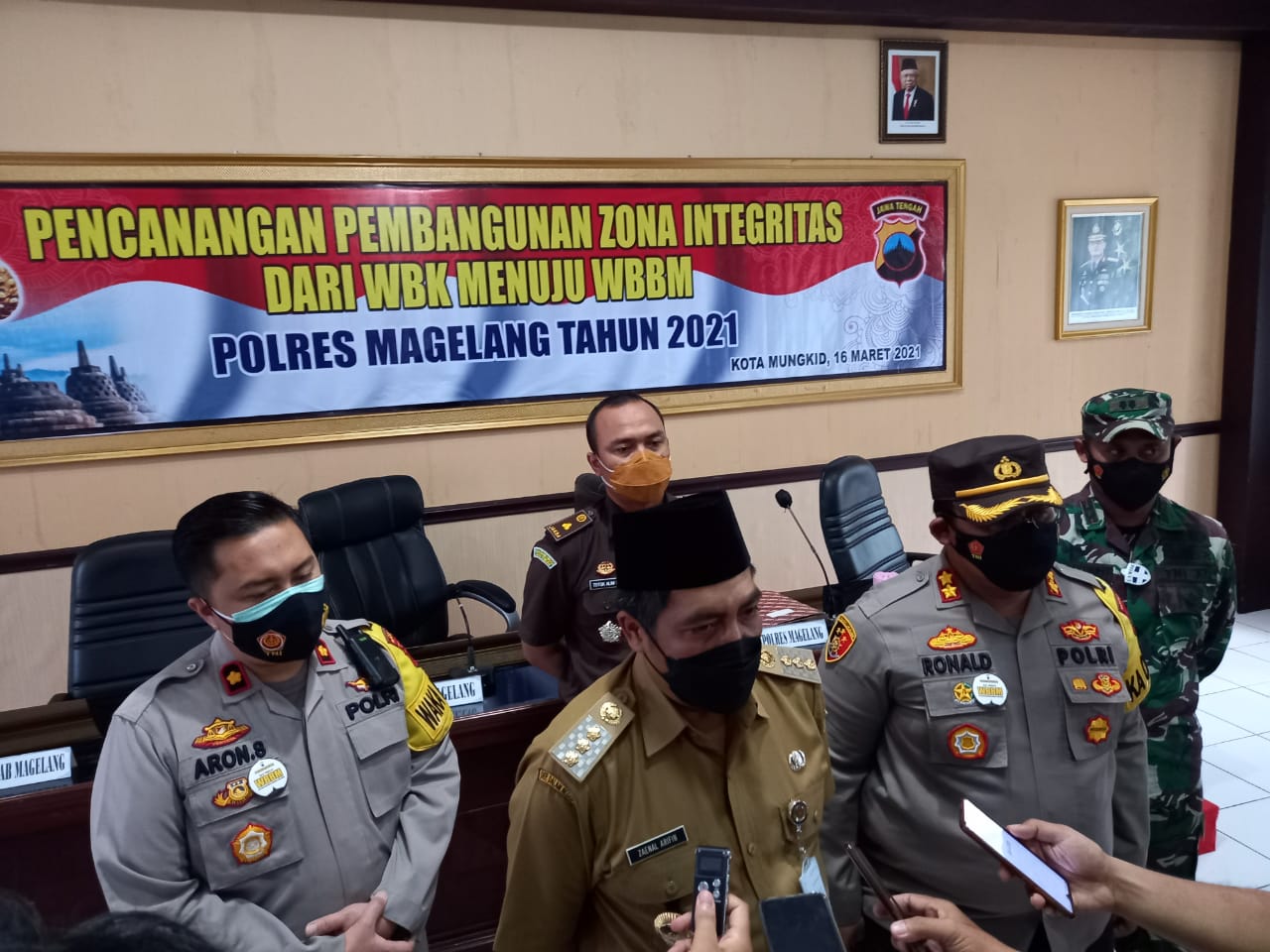 Pemkab Apresiasi Polres Magelang Soal Pencanangan Zona Integritas WBK Menuju WBBM