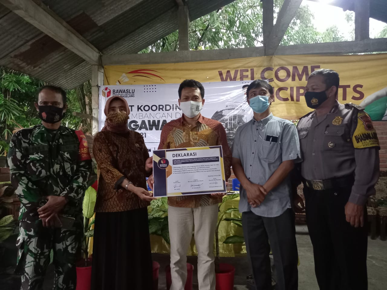 Bawaslu Kota Magelang Kembangkan Kampung Pengawasan dan Anti Politik Uang Tahun 2021