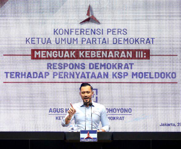 AHY: 3 Minggu Tak Bersuara, Moeldoko Bohong Lagi