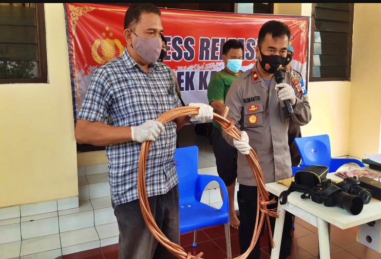 Kabel tembaga sisa KRL di Jogja dicuri karyawannya