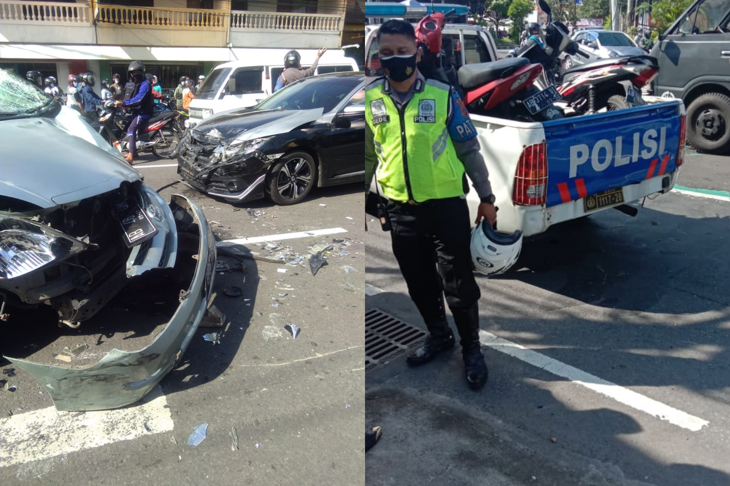 Kecelakaan beruntun di Jogja
