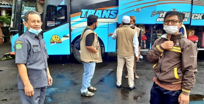 Kemenag Kota Magelang sambut kepulangan santri (7/4/2021)-(Foto: Kemenag)