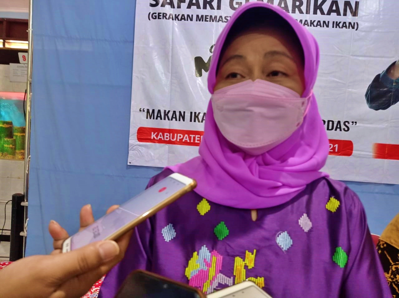 Kepala Dinas Kesehatan Kabupaten Magelang saat diwawancari media