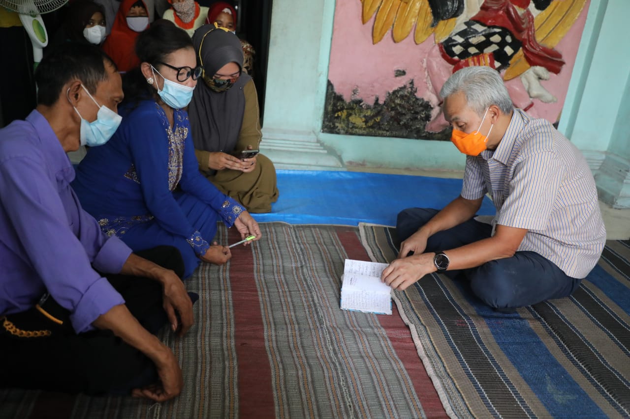 Legenda Tayub disambangi Ganjar Pranowo