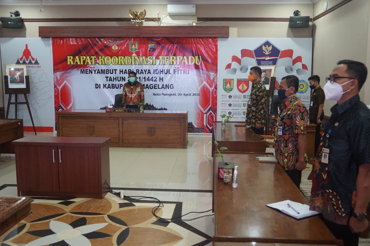 Rakor Terpadu Pemkab Magelang akan dirikan Posko Terpadu (29/4/2021)