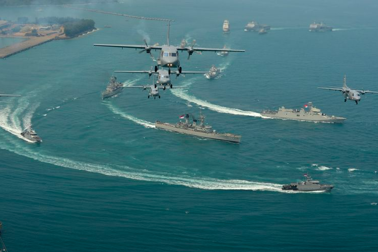 GARANG: Formasi tempur alutsista TNI. (foto: internet)