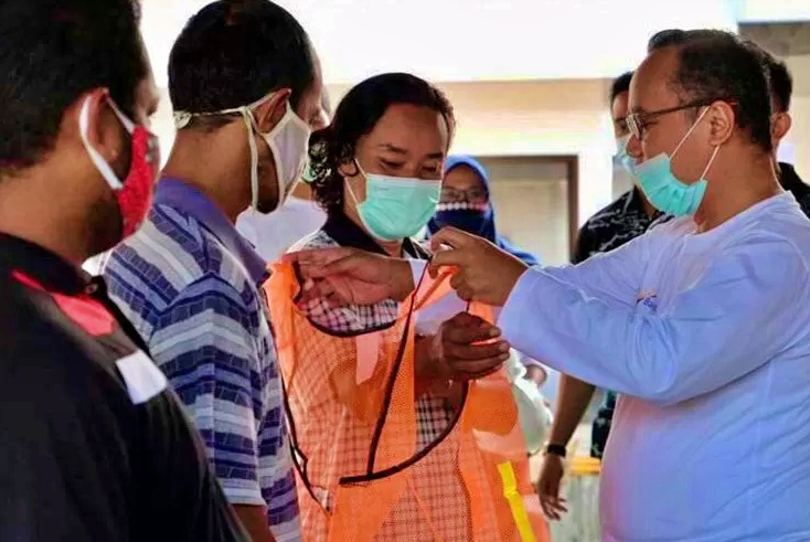 Wali Kota Magelang saat resmikan dimulainya program padat karya tunai