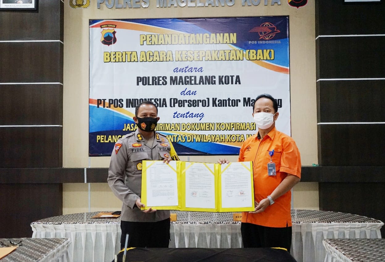 Terkait Tilang Elektronik, Polres Magelang Kota Gandeng Kantor Pos