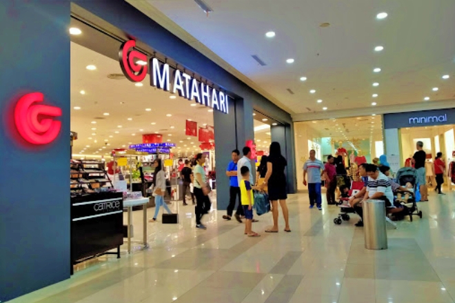 bisnis ritel : gerai matahari di mall
