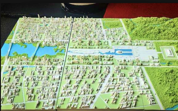 maket pembangunan ibu kota negara di Kalimantan