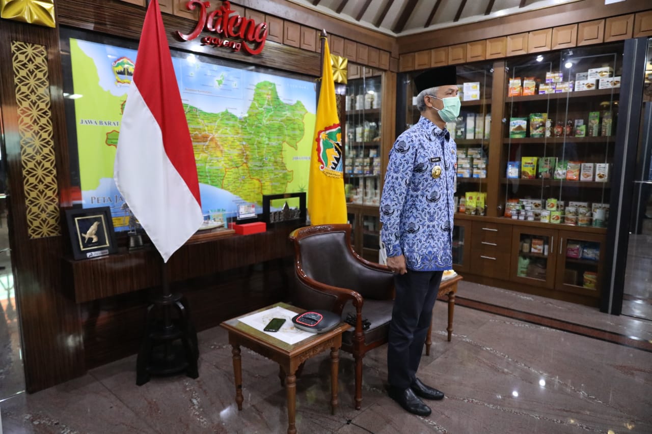 Ganjar Pranowo saat peringati Hari Kebangkitan Nasional