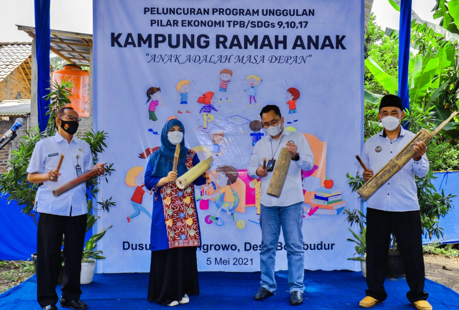 Program Kampung Ramah Anak di Borobudur oleh PT TWC (5/5/2021)-(FOto: TWC)
