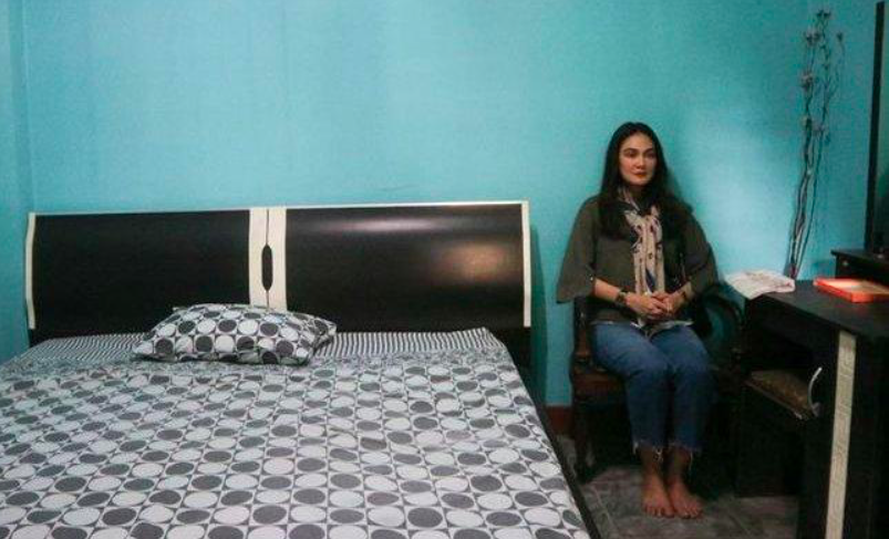 SUNYI: Luna Maya di rumah Suzzanna di Magelang. (dok. pribadi)