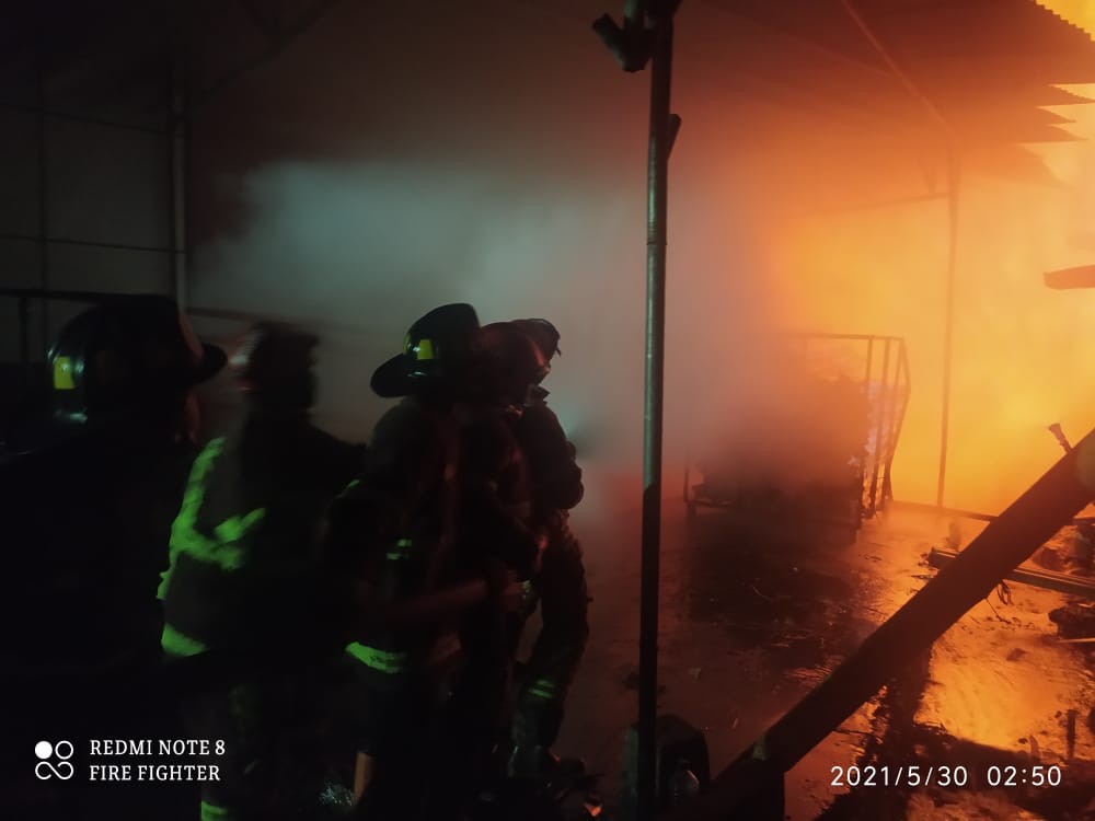 Pabrik Kayu Lapis di Mungkid Terbakar, Kerugian Capai Puluhan Juta