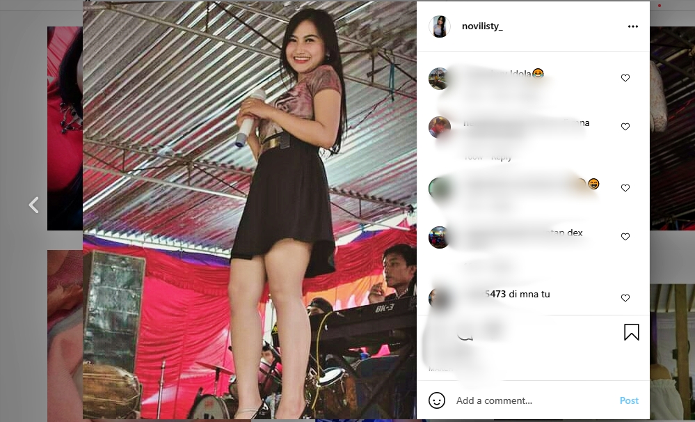 Biduan cantik jadi petani_Foto Akun instagram novilisty_