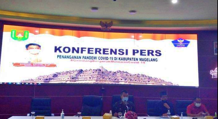 Konferensi Pers Pemkab Magelang terkait covid di wilayahnya