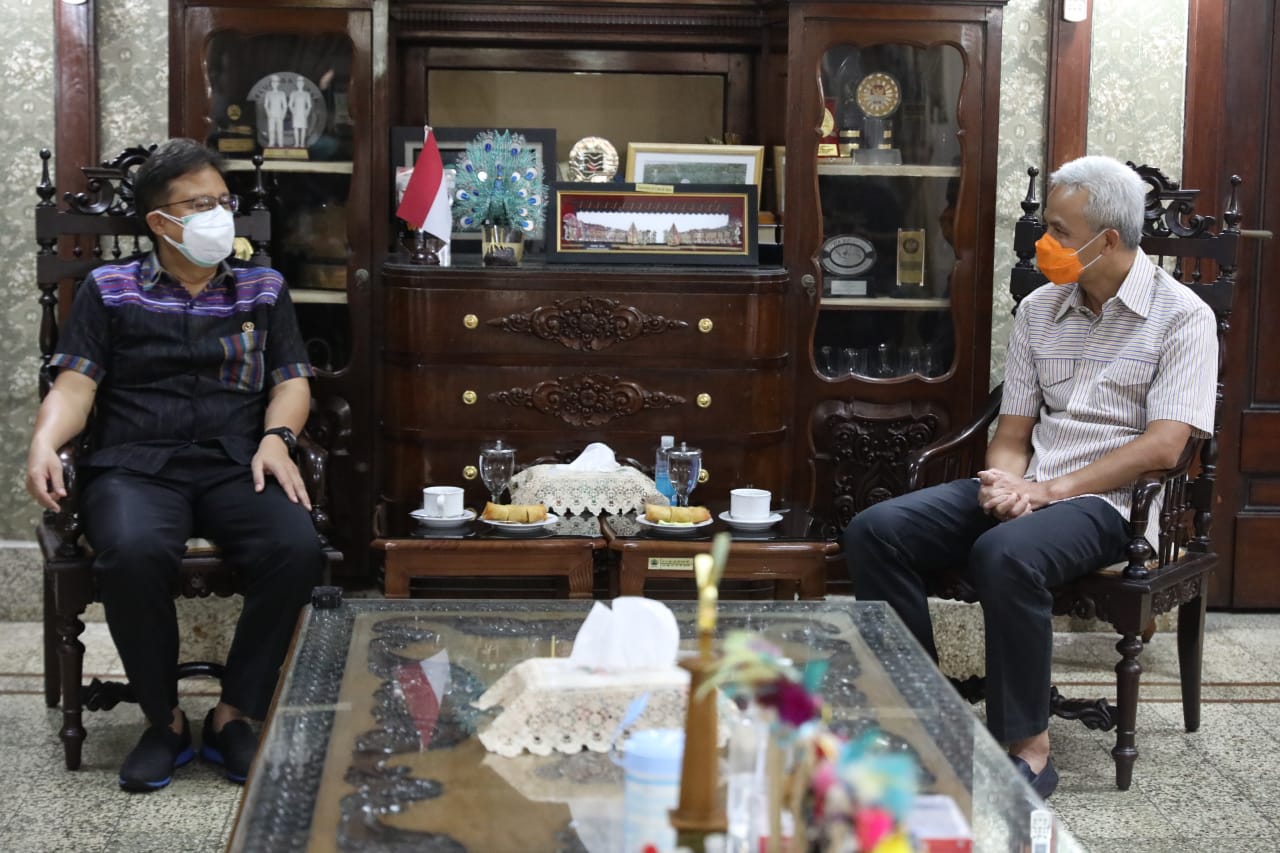 Menteri Kesehatan temui Ganjar Pranowo