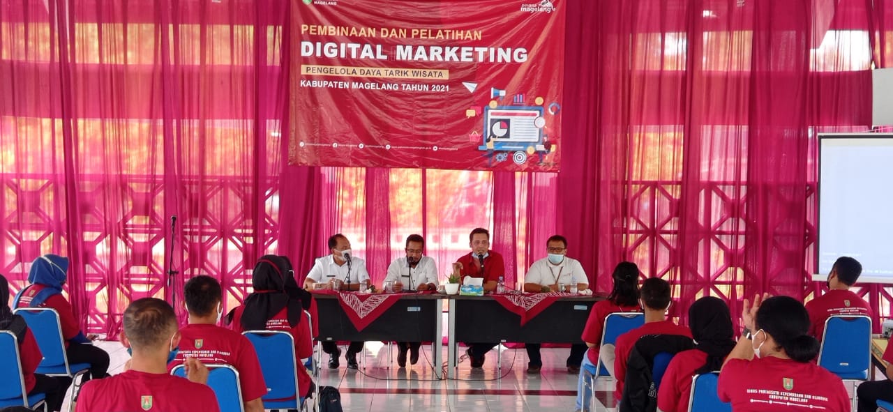 Pelatihan Digital Marketing Bagi Pelaku Wisata di Kabupaten Magelang (24/6/2021)