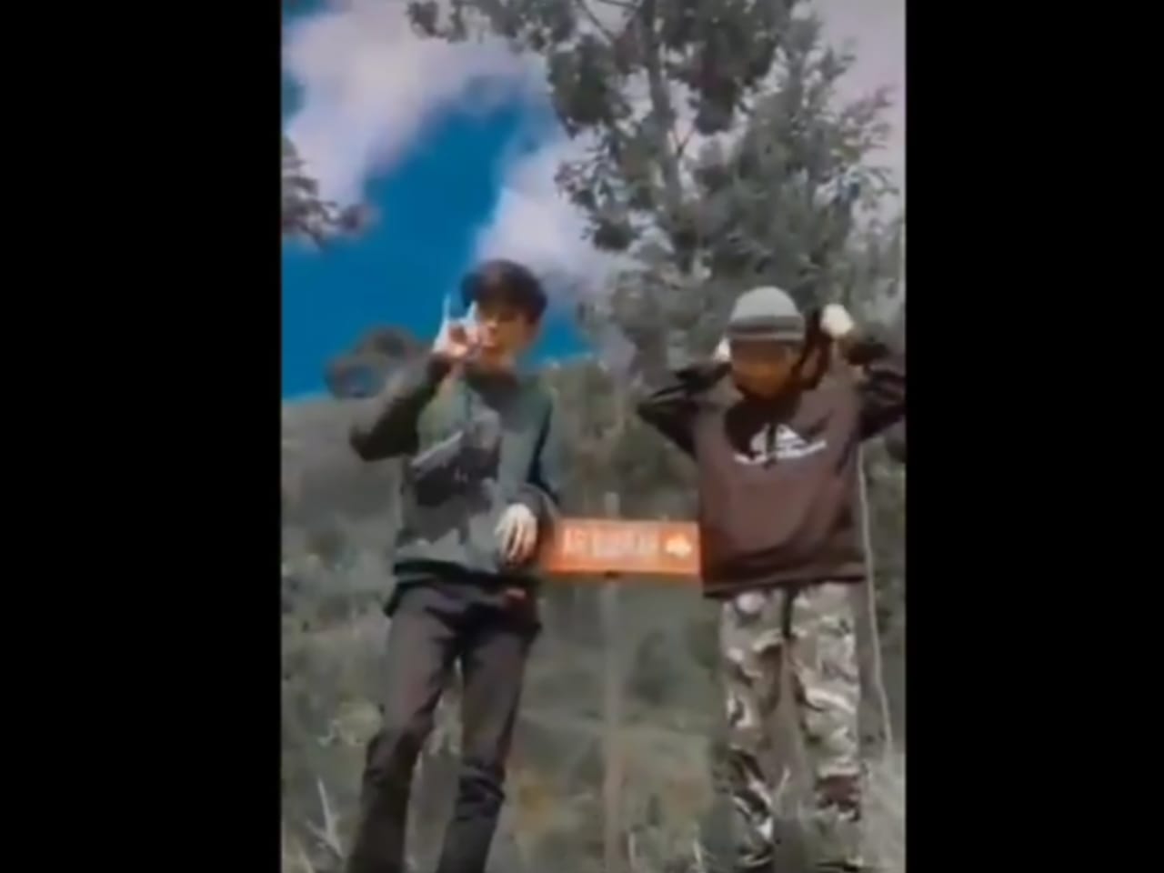 BERBAHAYA: Bebocah gabut diduga di Pasar Bubrah Merapi. (sumber: tangkapan layar)