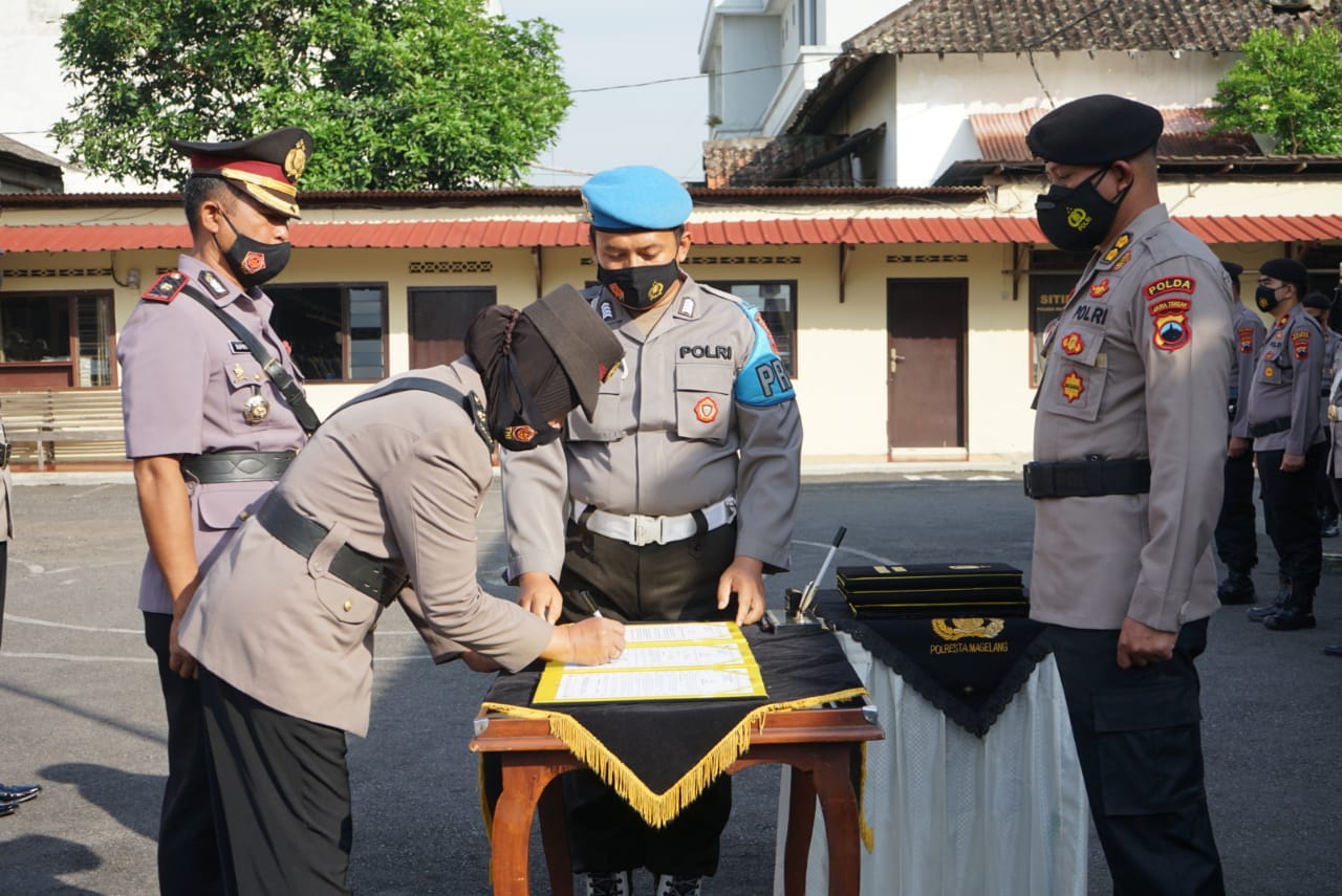 Wakapolres dan 3 Pejabat Utama Polres Magelang Kota Resmi Berganti
