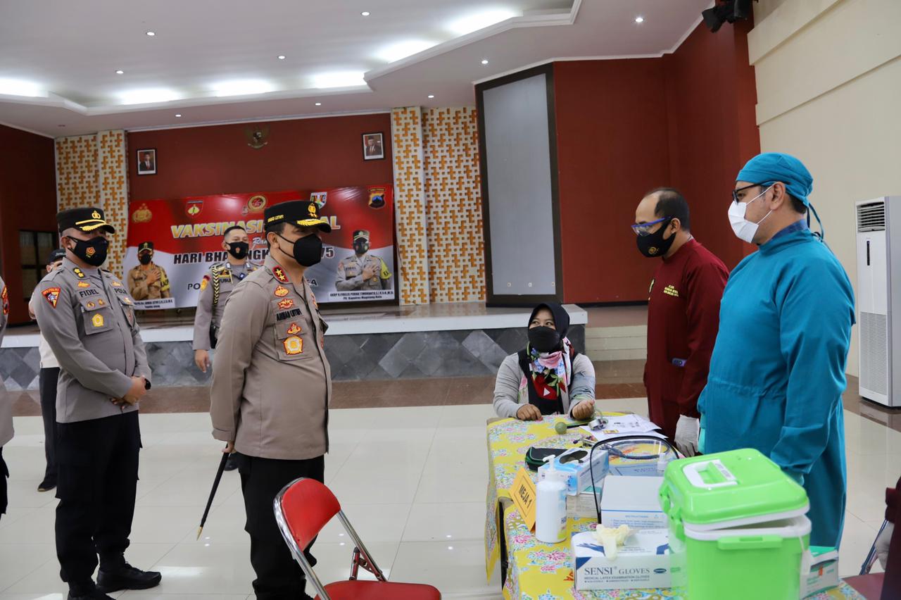 Kapolda Jateng Pantau Vaksinasi Hingga PPKM Mikro di Kota Magelang