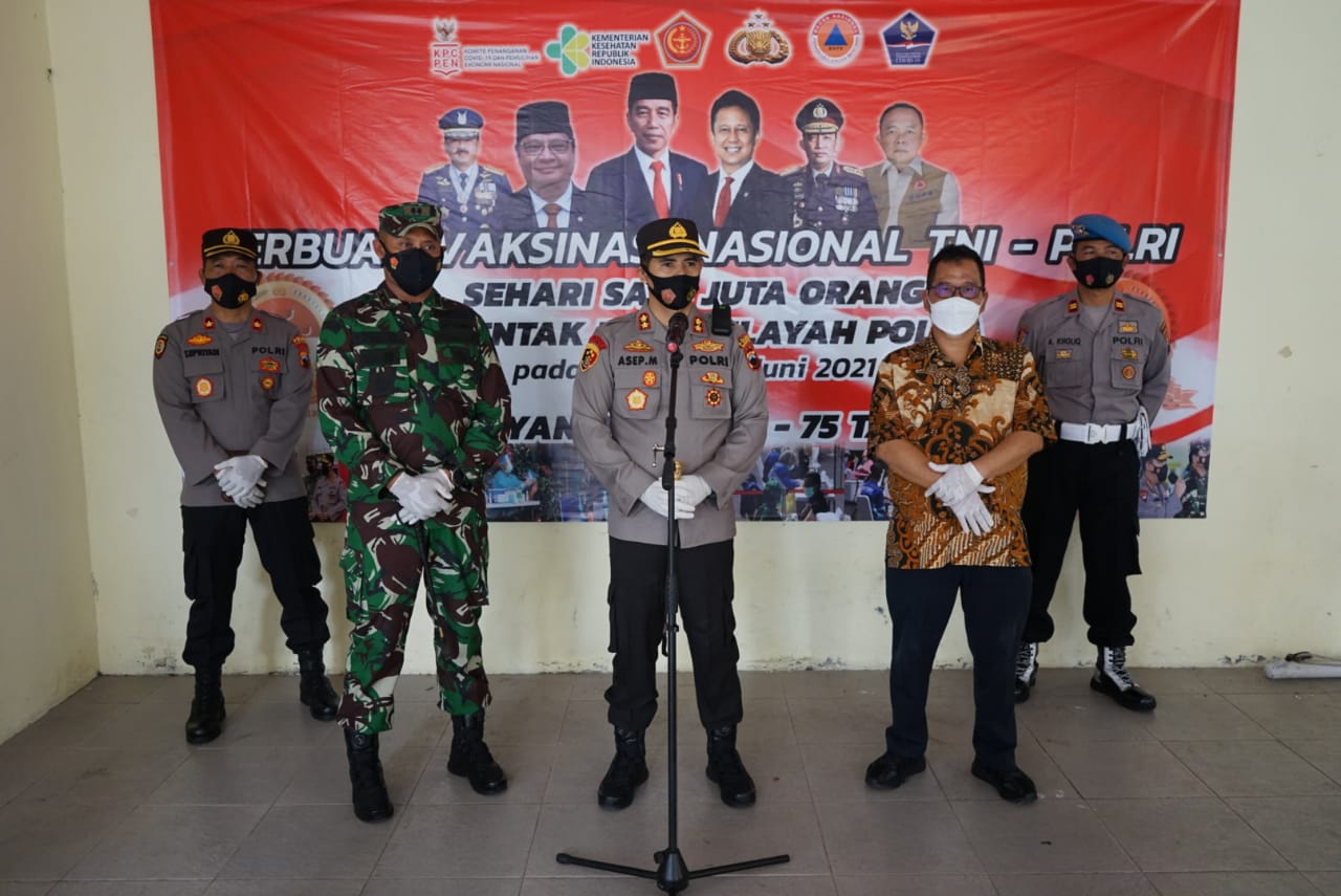 Sambut Hari Bhayangkara, Polres Magelang Kota Gelar Vaksinasi Covid-19 di 3 Lokasi