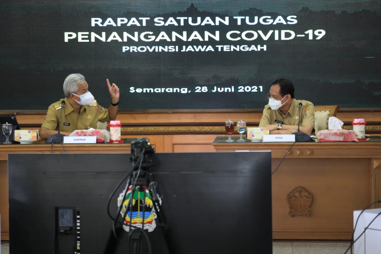 Soal Penanganan Covid-19 di Jateng, Ganjar: Masyarakat Untuk Saling Eling dan Ngelingke