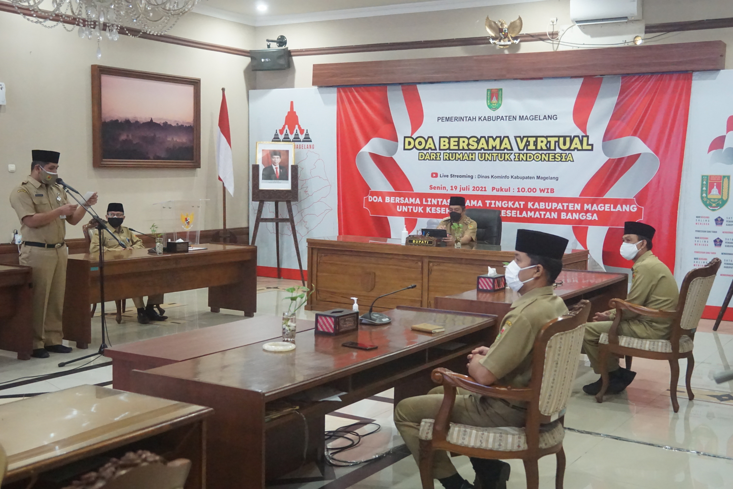 Doa Bersama Lintas Agama oleh Pemkab Magelang