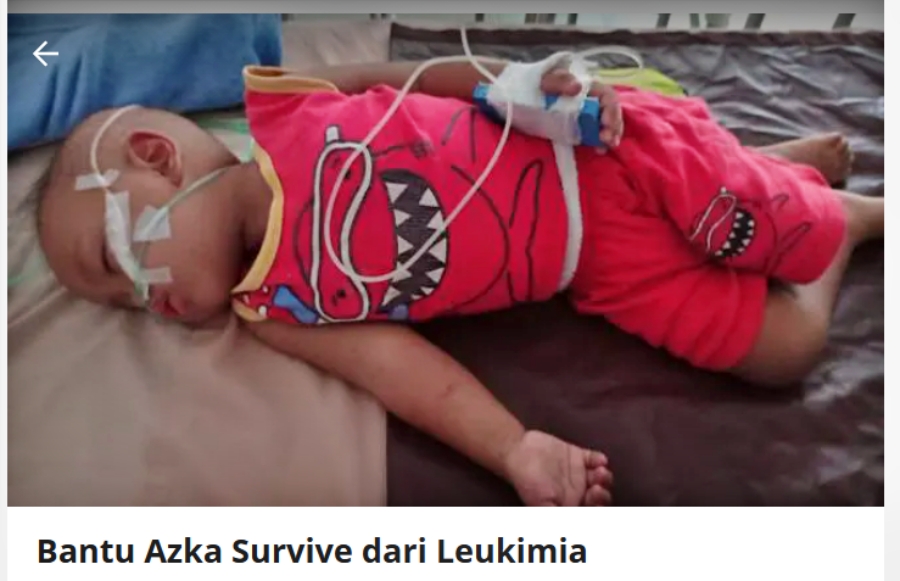 Donasi untuk anak 4 tahun asal Candimulyo yang tergolek sakit (Foto_Kitabisa)