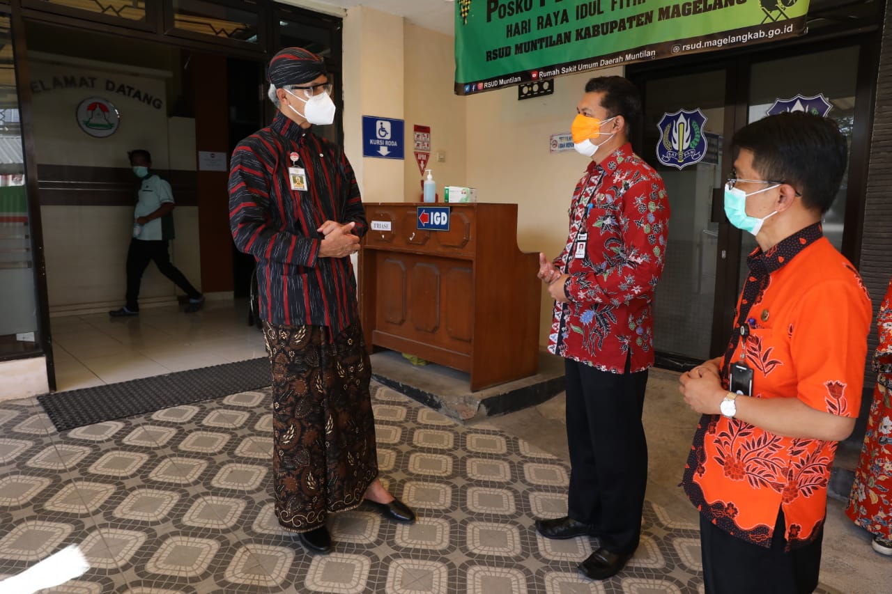 Ganjar saat berkunjung ke RSUD Muntilan Kabupaten Magelang