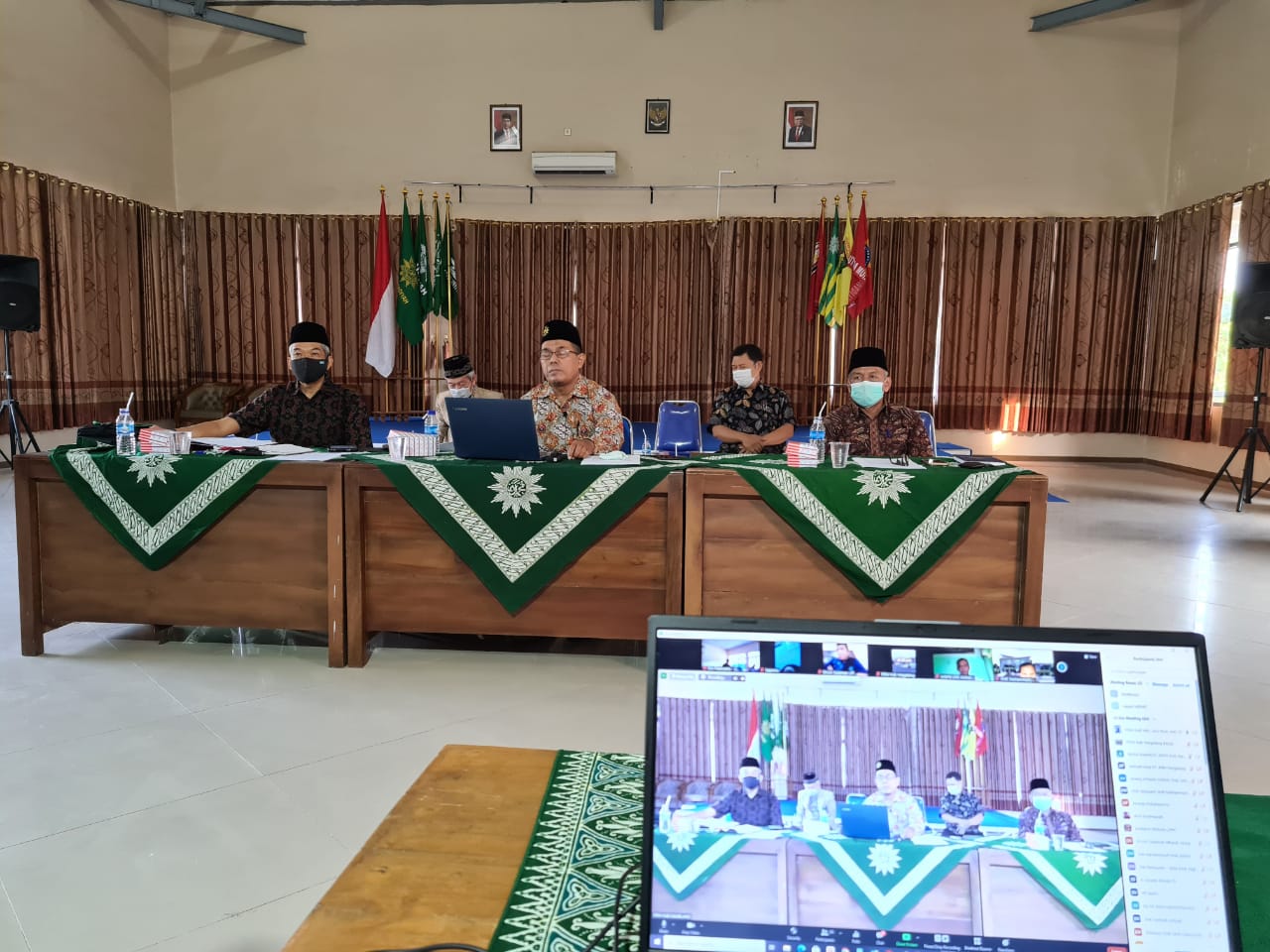 PD Muhammadiyah Kabupupaten Magelang saat rapat pleno solah sholat Idul Adha 2021